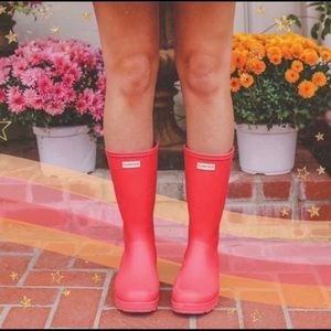 Original Hunter Short Red Rain Boots Wellies